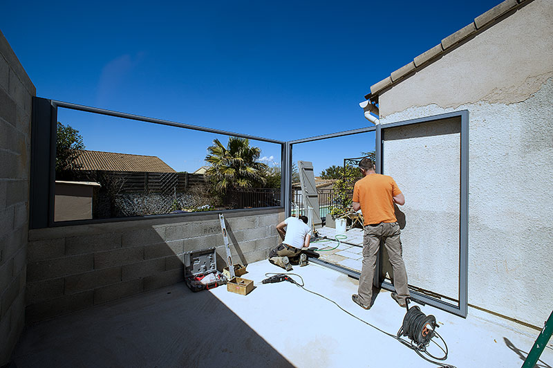 poseur de veranda