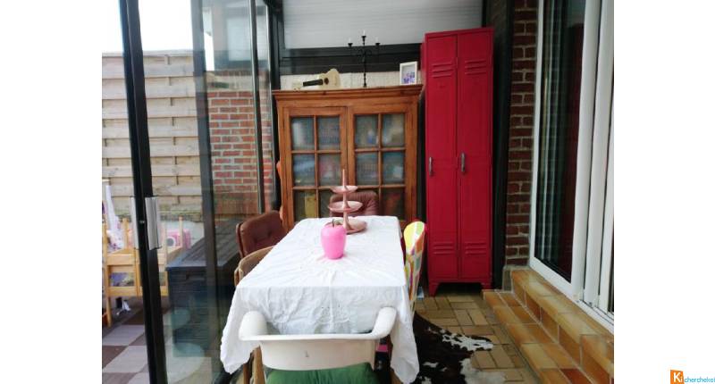 veranda entre maison et garage