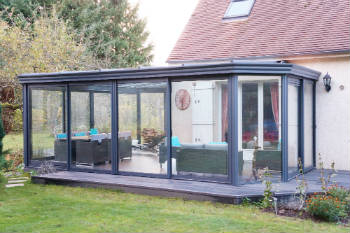 veranda sur jardin