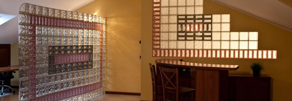 veranda en brique de verre