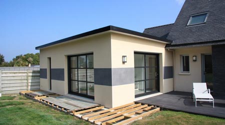 veranda en dur maison