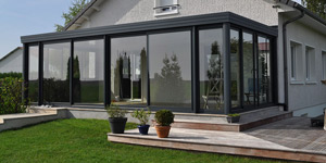 veranda contemporaine toit plat prix