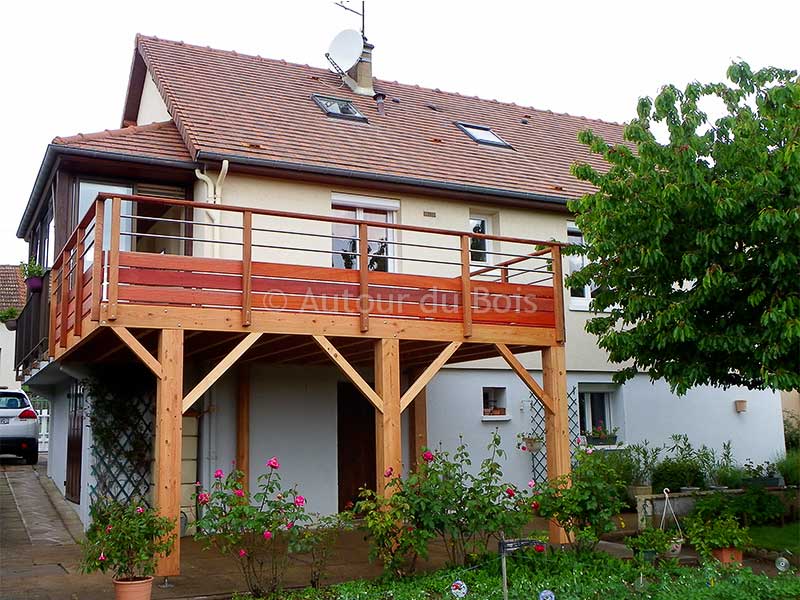 vente veranda terrasse suspendue