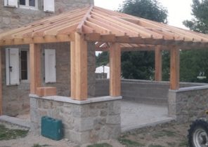 veranda en bois modele