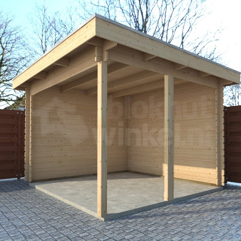 veranda achter garage
