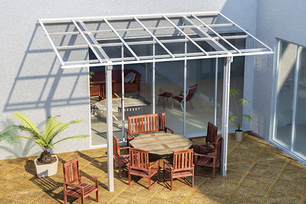 veranda en metal