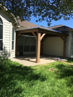 veranda en bois plan