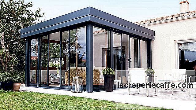 veranda alu marron
