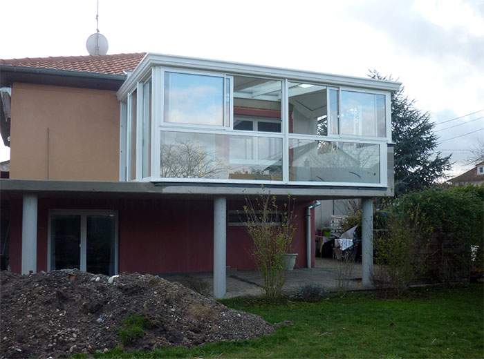 modele veranda en hauteur