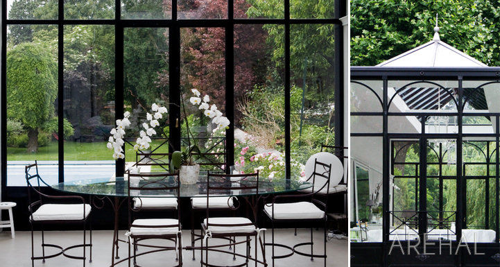 veranda Ã  l'ancienne en aluminium