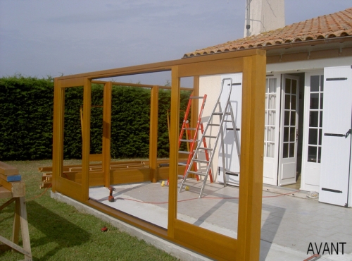 veranda construction bois