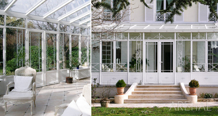 veranda Ã  l'ancienne en aluminium