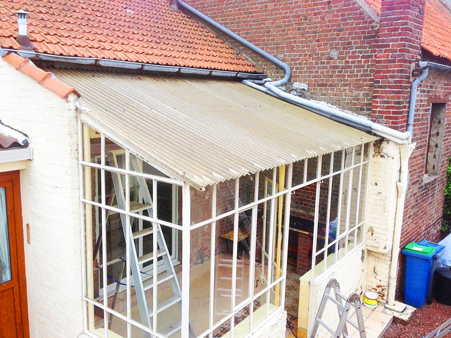 renover une veranda en acier
