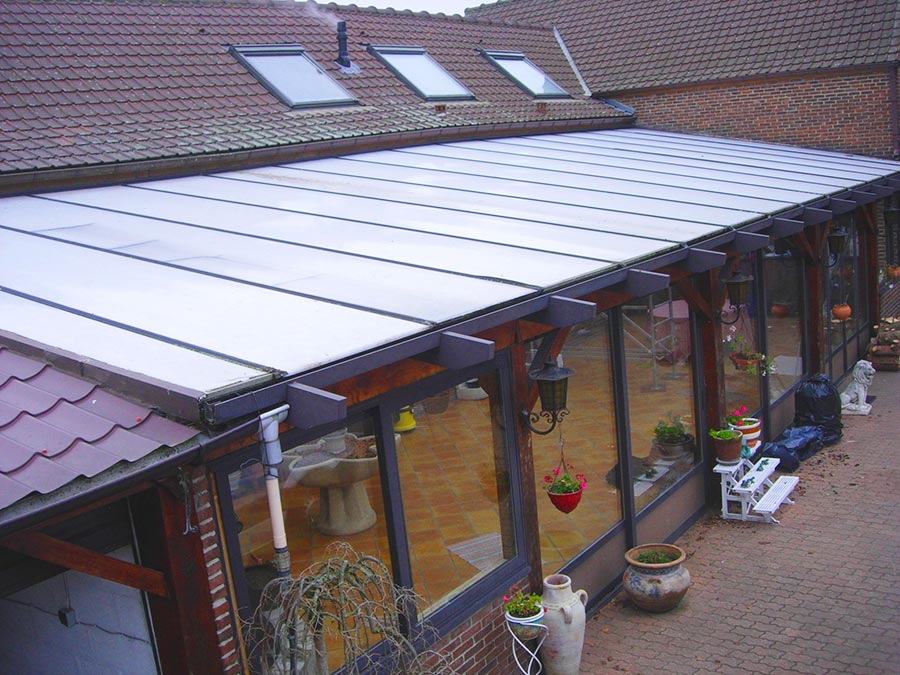 castorama toiture veranda