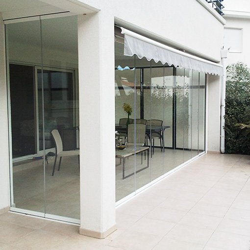 fermeture veranda verre