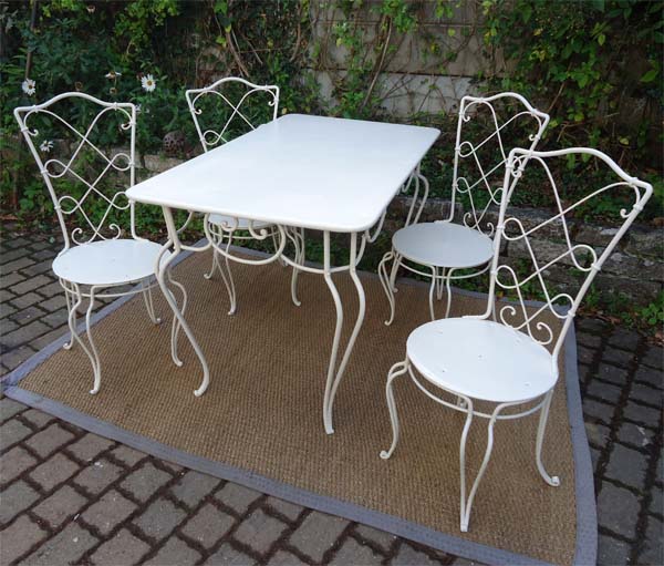 mobilier de veranda en fer forge