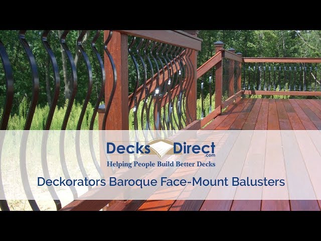 veranda stair rail kit - baroque balusters
