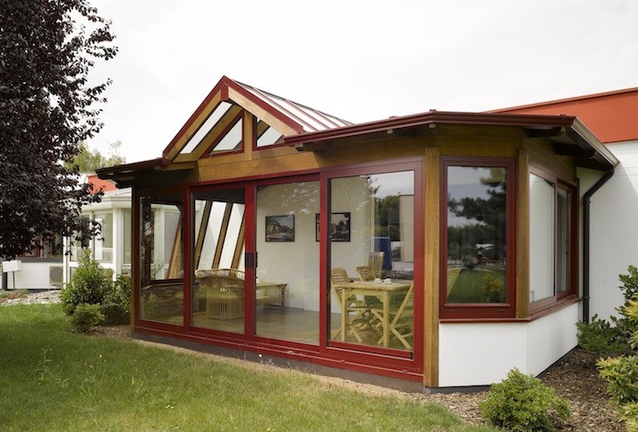 veranda bois alsace