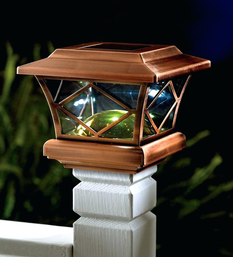 veranda lighted post caps