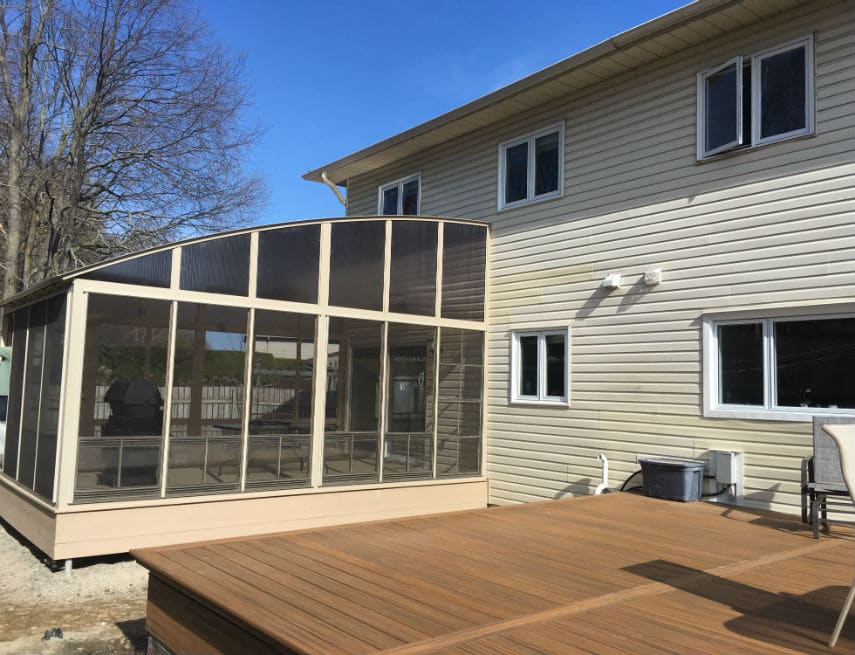 veranda escamotable en kit