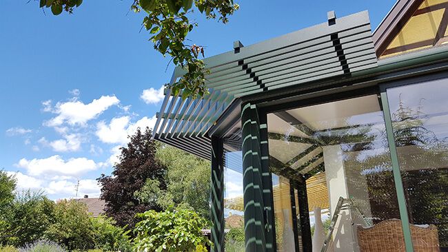 protection solaire veranda