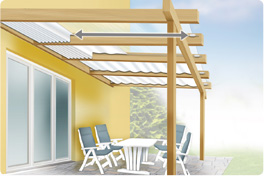 toile d'ombrage pour veranda