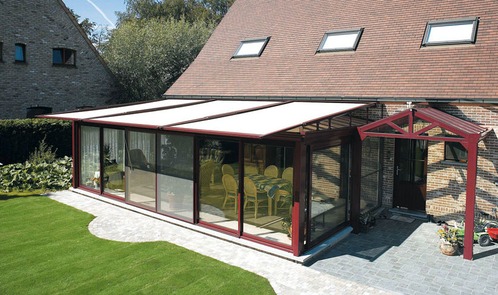 veranda avec store interieur