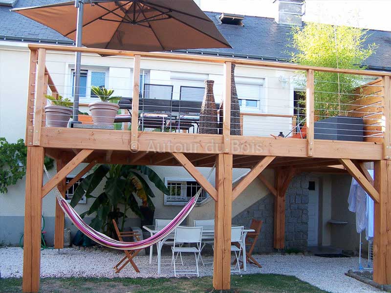modele veranda en hauteur