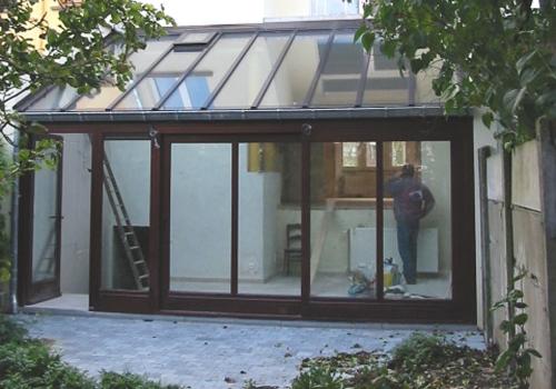 veranda sur maison mitoyenne