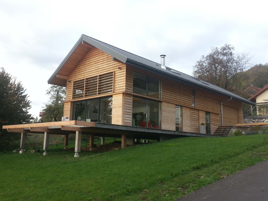 veranda en bois sur pilotis