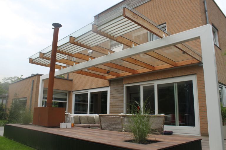 moderne veranda staal