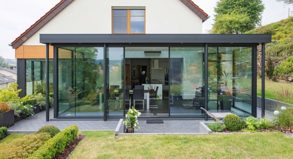 veranda toit plat moderne