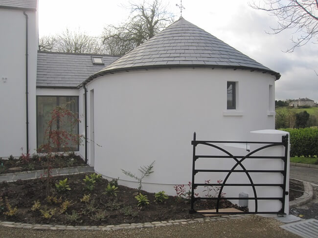 veranda toit arrondie