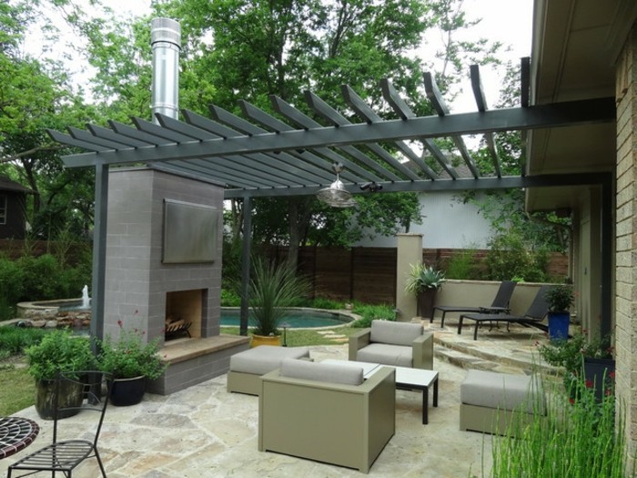 veranda aus metall