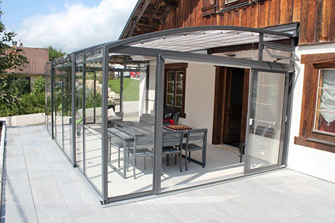 veranda solaire coulissante