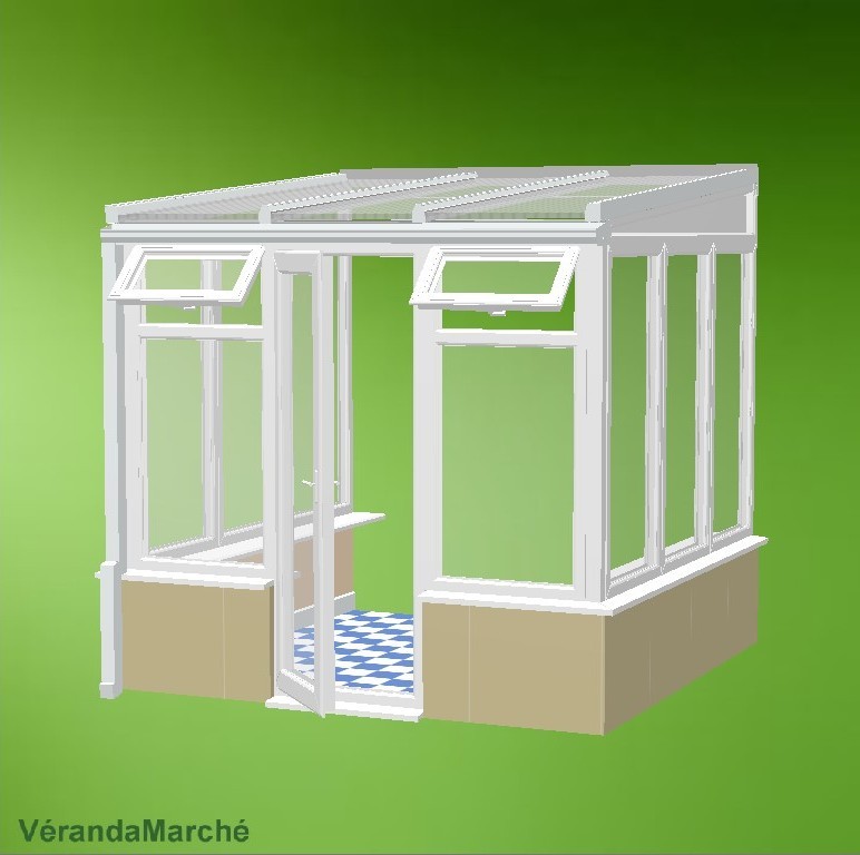 veranda de moins de 5m2