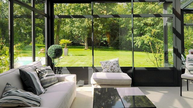 veranda sur jardin