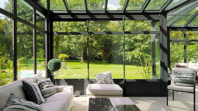 veranda avec jardin