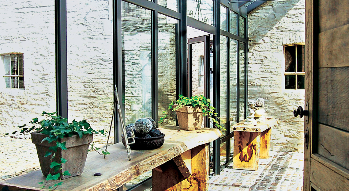 veranda entre deux maison