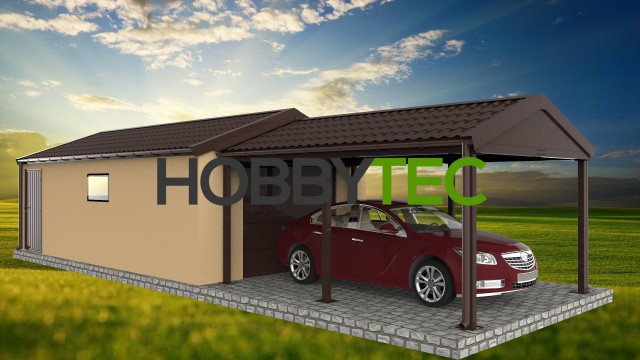 garage mit veranda