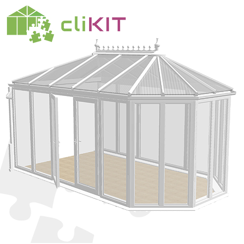 veranda en kit double vitrage