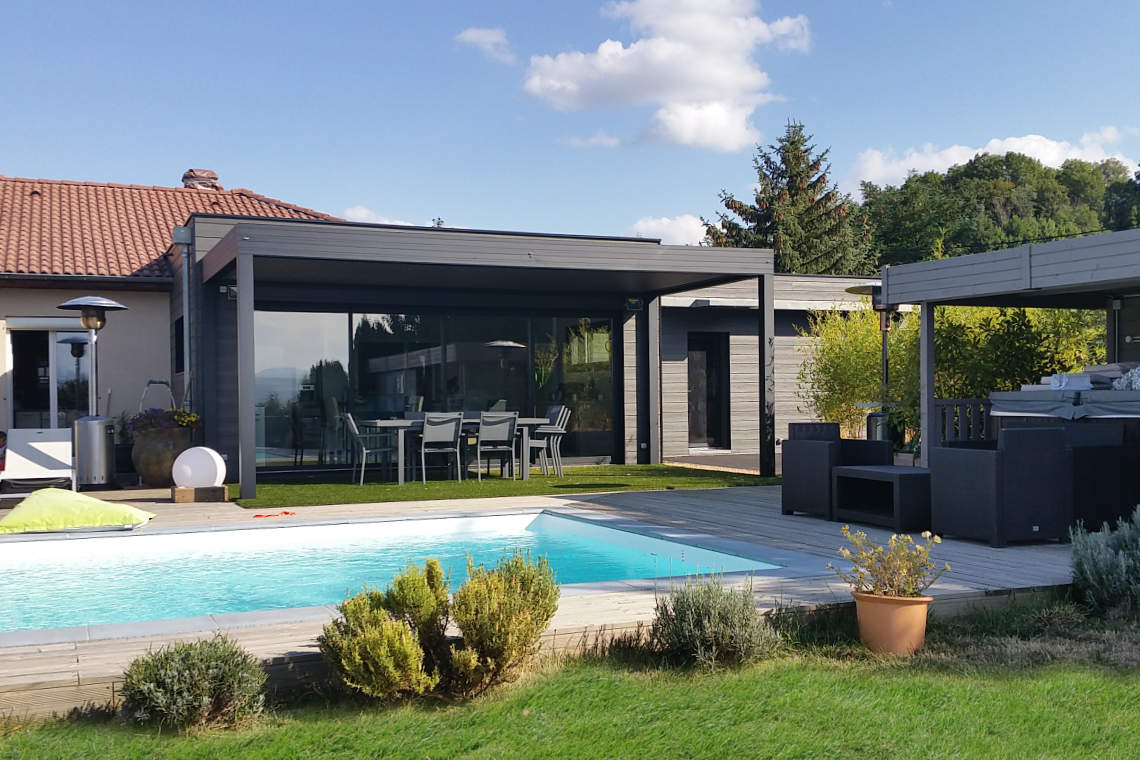 veranda alu bordeaux