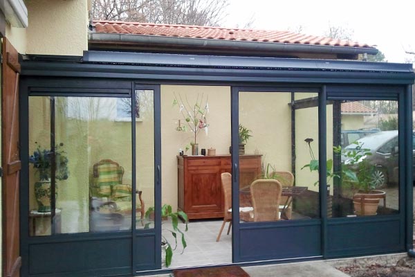 veranda alu bordeaux