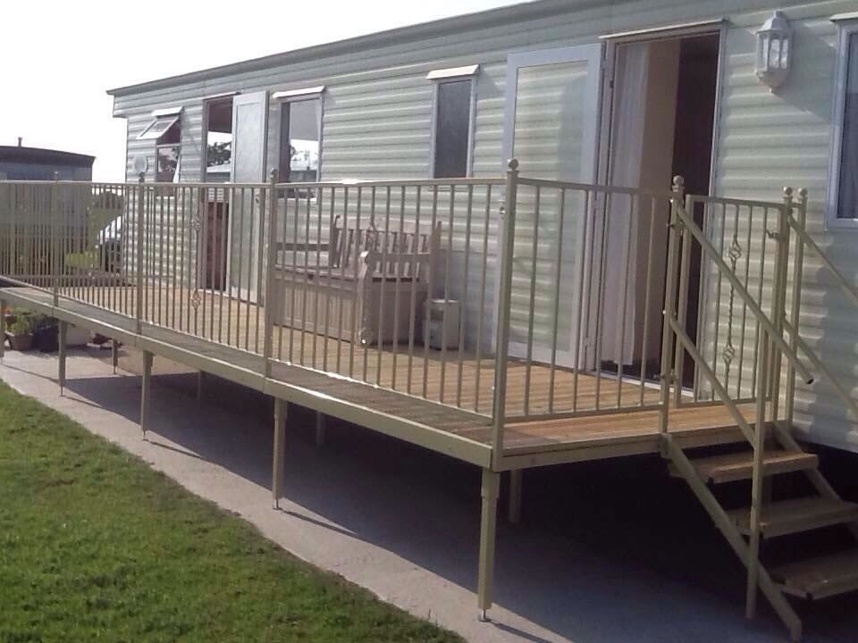 metal veranda for static caravan