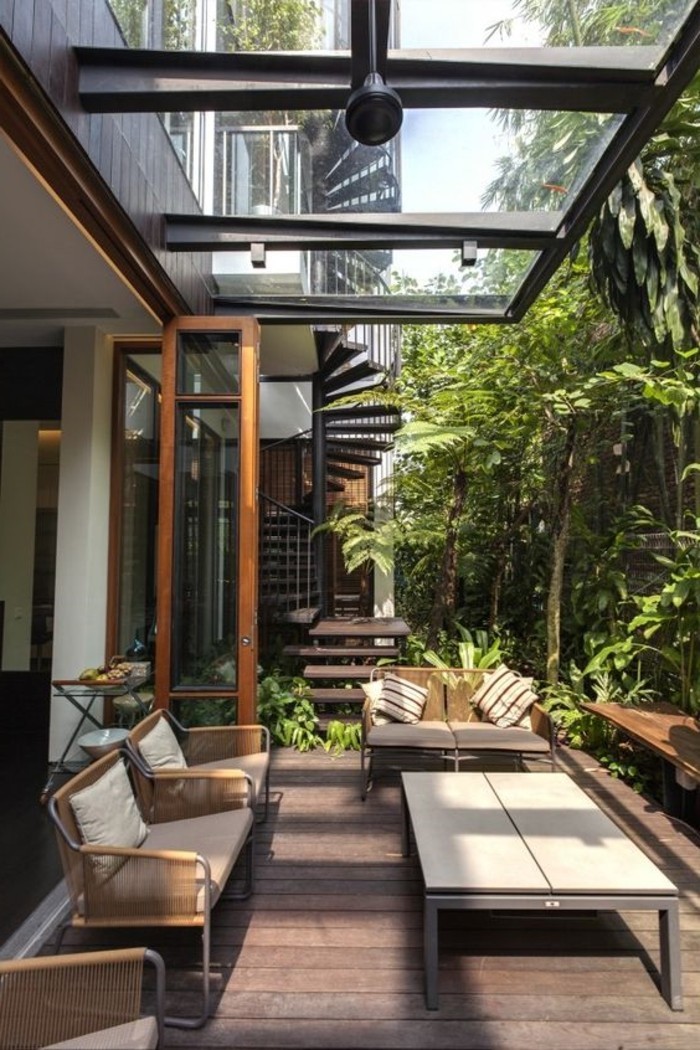 veranda avec fenetre de toit