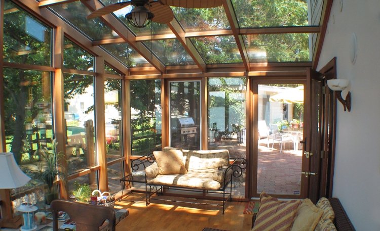 veranda bois ouverte