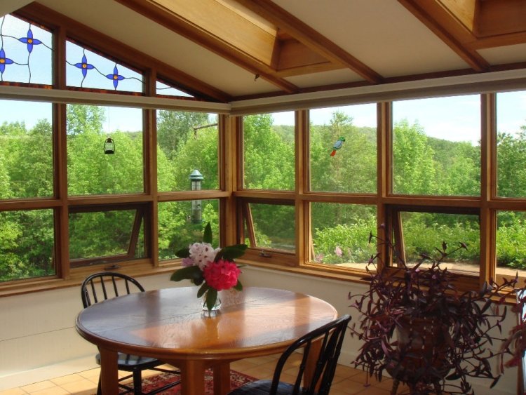 veranda ronde bois