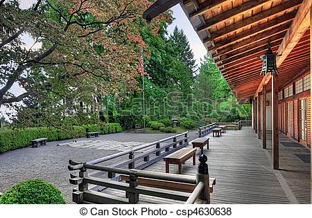veranda jardin japonais