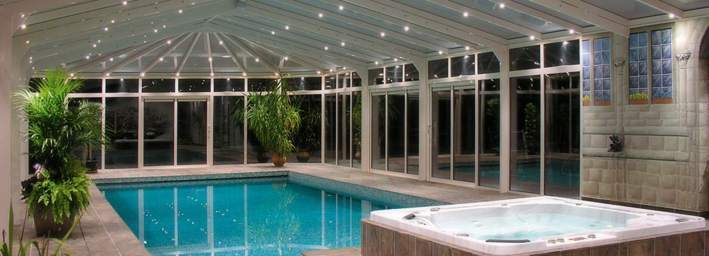 veranda en zwembad