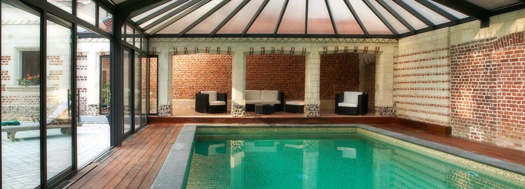 veranda en zwembad